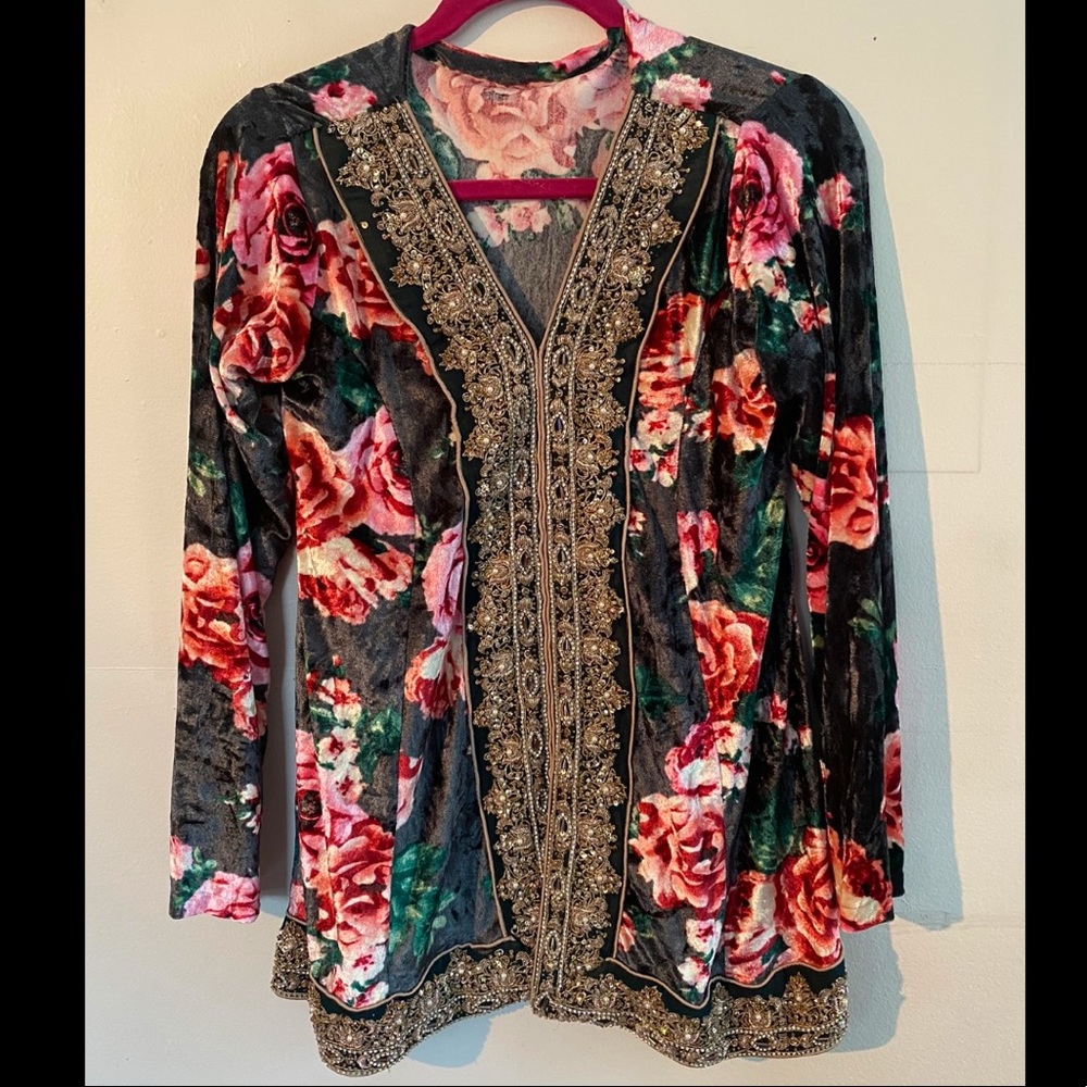 Velveted Shirt with Palazzo Pants (Indian/Pakistani Dress)